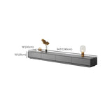 Grey Enclosed Storage Rectangle TV Stand with Drawers Image - 19