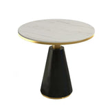 Grey Faux Leather Metal Frame Chair with Coffee Table Image - 23