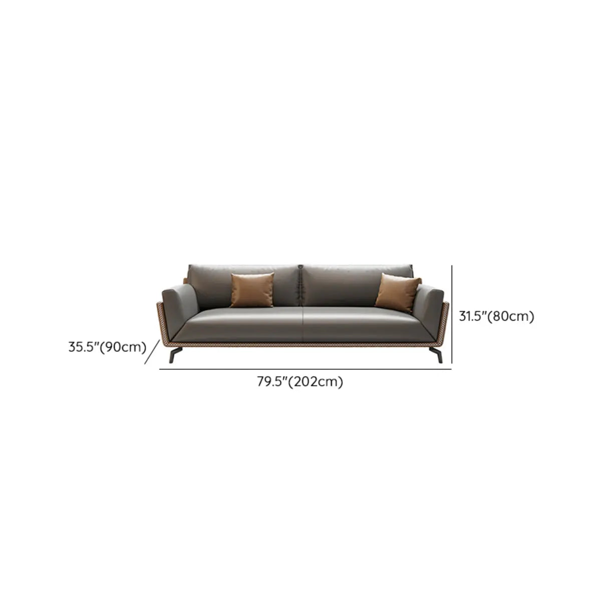 Grey Faux Leather Upholstered Back Reception Sofa Set Image - 17