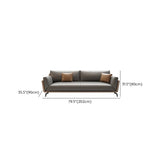 Grey Faux Leather Upholstered Back Reception Sofa Set Image - 17