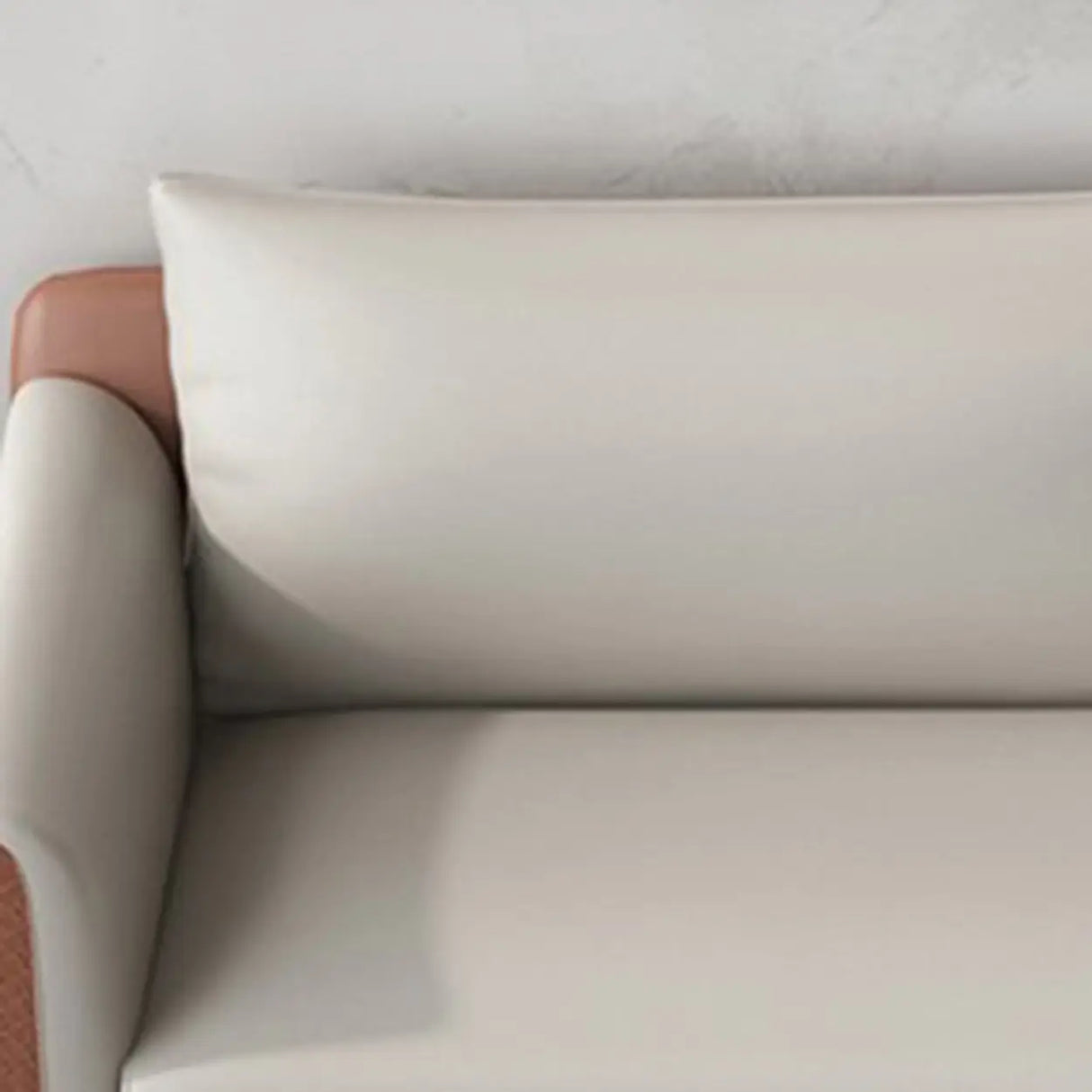 Grey Faux Leather Upholstered Back Sofa Seating Group Image - 14