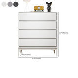 Grey Finish Wooden Eight-Drawer Dresser Chest #size