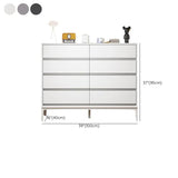 Grey Finish Wooden Eight-Drawer Dresser Chest Image - 26
