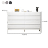 Grey Finish Wooden Eight-Drawer Dresser Chest Image - 28