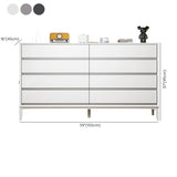 Grey Finish Wooden Eight-Drawer Dresser Chest Image - 29