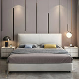 Grey King Upholstered Fabric Storage Bed with Headboard Image - 3