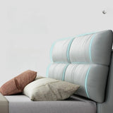 Grey King Upholstered Wood Storage Bed with Drawers Image - 8