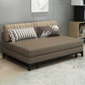 Grey Linen Fabric Tight Back Sleeper with Slipcover Image - 5