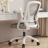 Grey Modern Ergonomic Mesh Lumbar Support Office Chair Image - 4