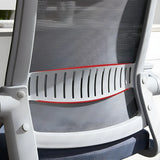 Grey Modern Ergonomic Mesh Office Chair with Wheels Image - 12