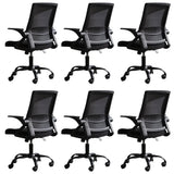 Grey Modern Ergonomic Mesh Office Chair with Wheels Image - 18
