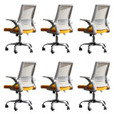 Grey Modern Ergonomic Mesh Office Chair with Wheels Image - 24