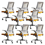 Grey Modern Ergonomic Mesh Office Chair with Wheels Image - 25