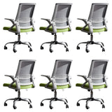Grey Modern Ergonomic Mesh Office Chair with Wheels Image - 29