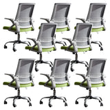 Grey Modern Ergonomic Mesh Office Chair with Wheels Image - 30