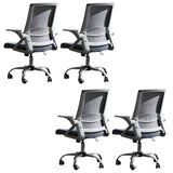 Grey Modern Ergonomic Mesh Office Chair with Wheels Image - 6