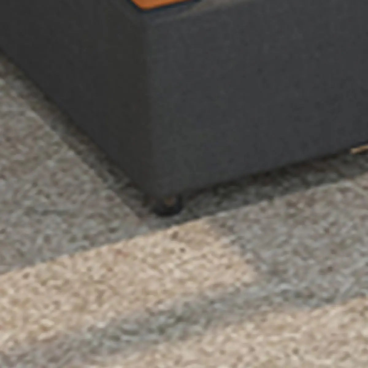 Grey Orange Fade Resistant Faux Leather Reception Sofa Image - 11
