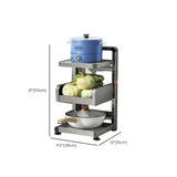 Grey Rust Resistant Metal Baker's Rack with Shelves Image - 21