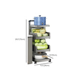 Grey Rust Resistant Metal Baker's Rack with Shelves Image - 25