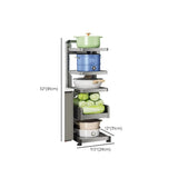 Grey Rust Resistant Metal Baker's Rack with Shelves Image - 26