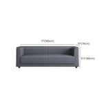 Grey Scratch Resistant Leather Office Reception Sofa Image - 18