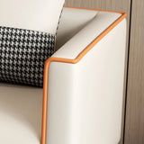 Grey Stain Resistant Tuxedo Arm Tight Back Loveseat Image - 6