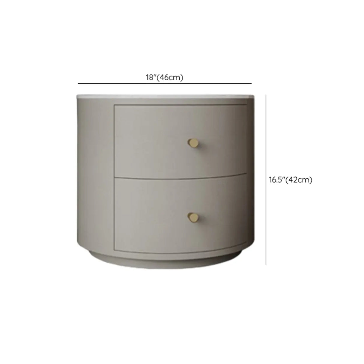 Grey Stone Countertop Leather Frame Kids Nightstand Image - 11