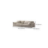 Grey Tech Cloth Pillow Top Arm Concealed Support Sofa Image - 12