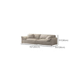 Grey Tech Cloth Pillow Top Arm Concealed Support Sofa Image - 13