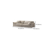 Grey Tech Cloth Pillow Top Arm Concealed Support Sofa Image - 14