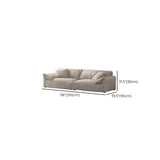 Grey Tech Cloth Pillow Top Arm Concealed Support Sofa Image - 15