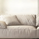 Grey Tech Cloth Pillow Top Arm Concealed Support Sofa Image - 7