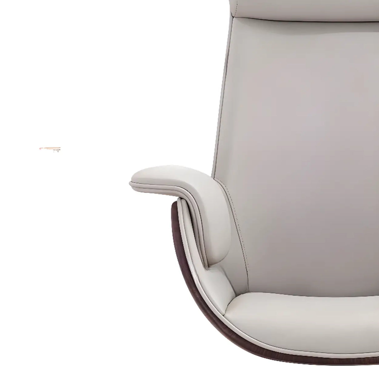 Grey Tilt Adjustable Executive Swivel PU Office Chair Image - 21