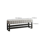 Grey Upholstered Entryway Bench with Shoe Storage Image - 23