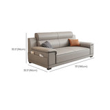 Grey Water Resistant Leather Foam Fill Storage Sofa Image - 14