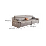 Grey Water Resistant Leather Foam Fill Storage Sofa Image - 17
