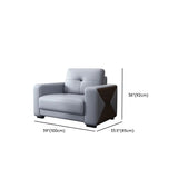 Grey Waterproof Faux Leather Upholstered Back Sofa #size