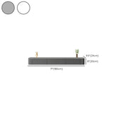 Grey Wood Floating Mount Rectangle TV Stand Image - 36
