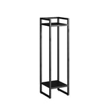 Ground Metal Nesting 2-Tier Square Plant Stand Black Image - 12