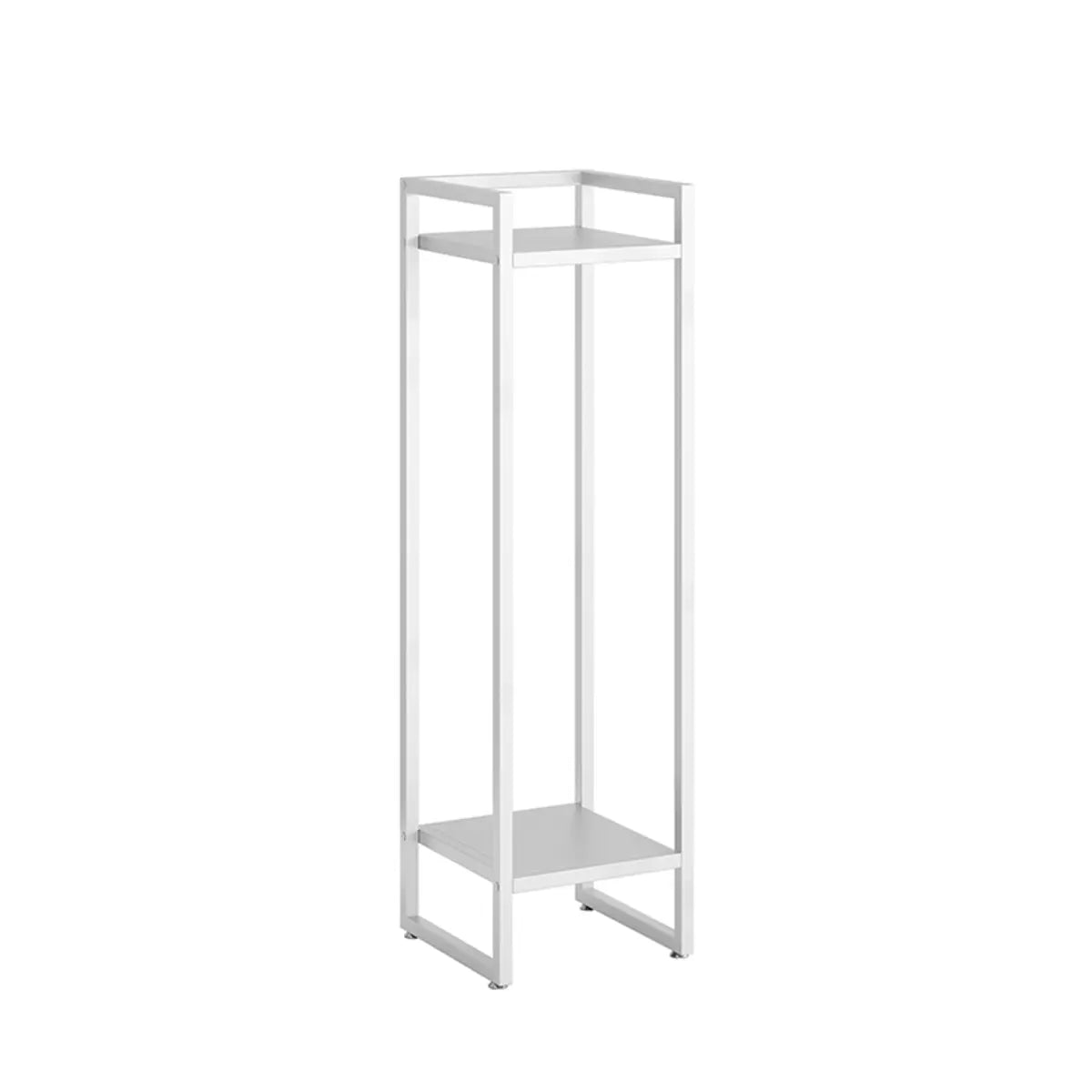 Ground Metal Nesting 2-Tier Square Plant Stand Black Image - 17