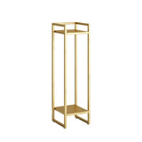 Ground Metal Nesting 2-Tier Square Plant Stand Black Image - 5