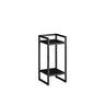 Ground Metal Nesting 2-Tier Square Plant Stand Black Image - 7