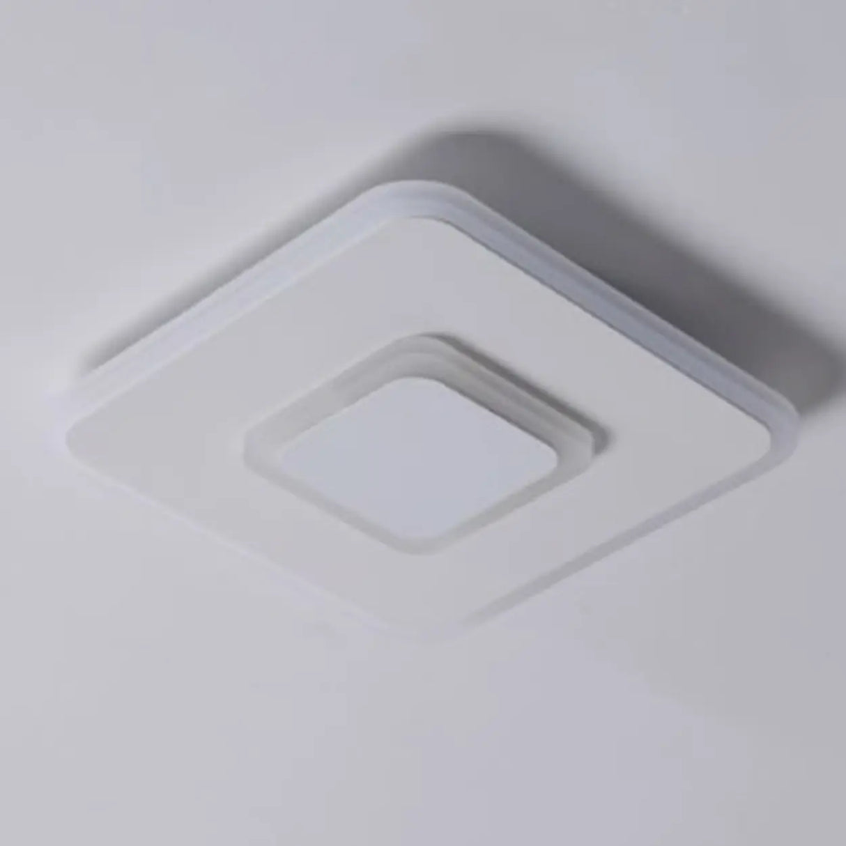Hallway Black Grey Round LED Flush Mount Ceiling Light Image - 12