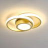 Hallway Mini Black Circle Flush Mount Light 3-Light Image - 21