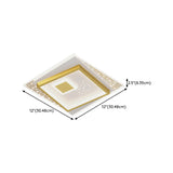 Hallway Mini Dimmable Gold Circle LED Flush Mount Light Image - 21