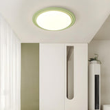 Hallway Mini Pumpkin Green Flush Mount Ceiling Light Image - 6