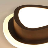 Hallway White Triangle Dimmable LED Flush Mount Light Image - 15