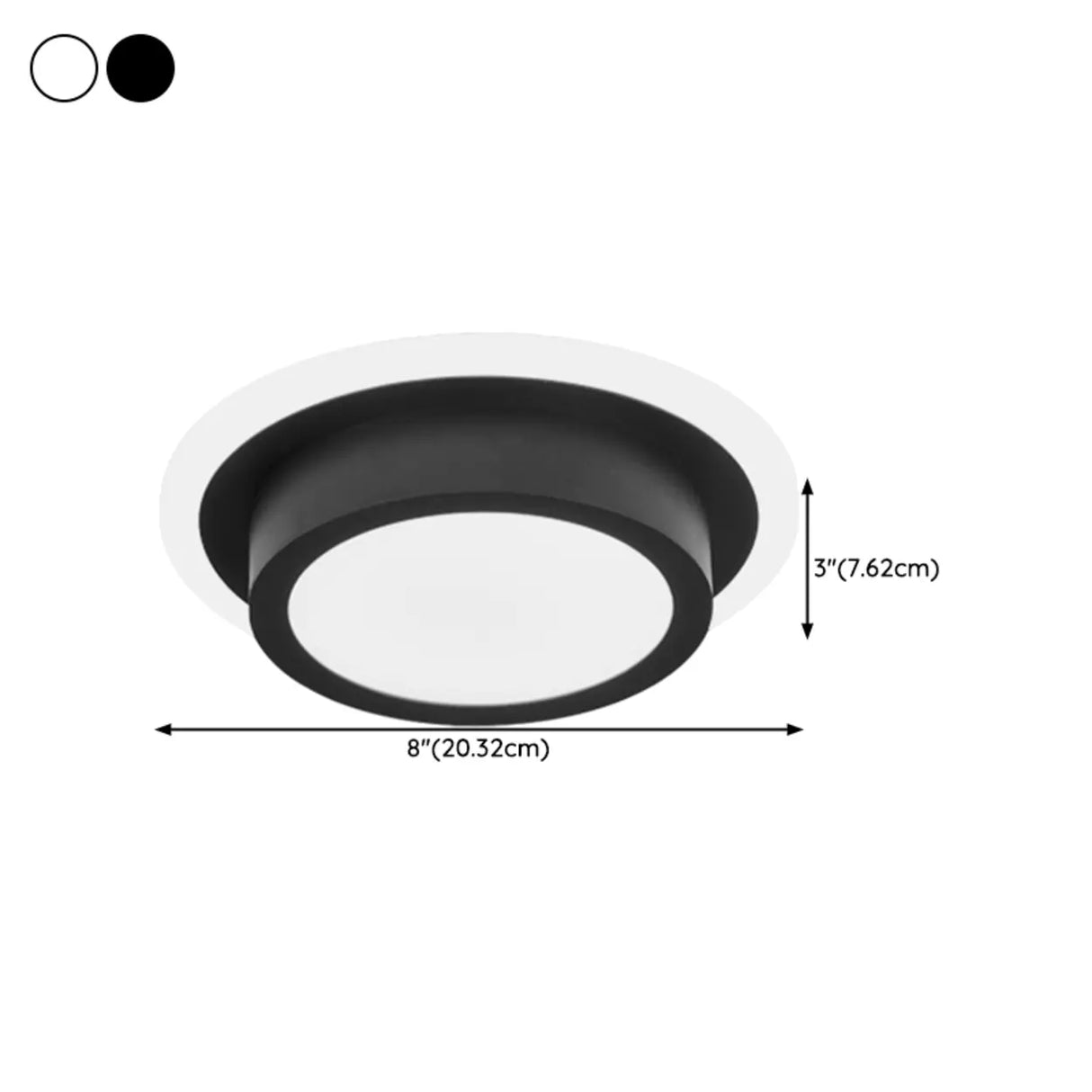 Hallway White Triangle Dimmable LED Flush Mount Light Image - 23