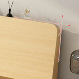 Headboard Gray Queen Wood Storage Bed with Drawers Image - 13