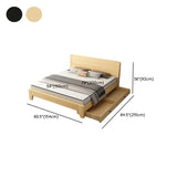 Headboard Gray Queen Wood Storage Bed with Drawers Image - 17